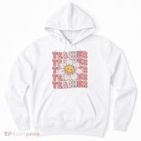 Groovy Teacher Cute 70s Daisy Flower Retro Back To School Hoodie thumb 0