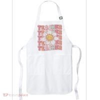 Groovy Teacher Cute 70s Daisy Flower Retro Back To School Apron thumb 0