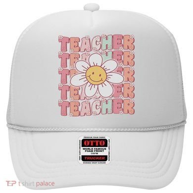 Groovy Teacher Cute 70s Daisy Flower Retro Back To School Hat