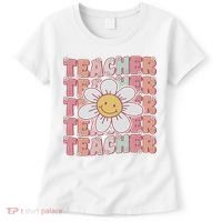 Groovy Teacher Cute 70s Daisy Flower Retro Back To School Women's T-Shirt thumb 0