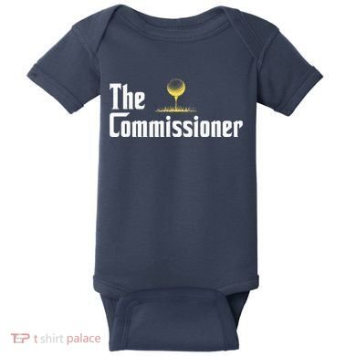 Golfer The Commissioner Golf League Baby Bodysuit