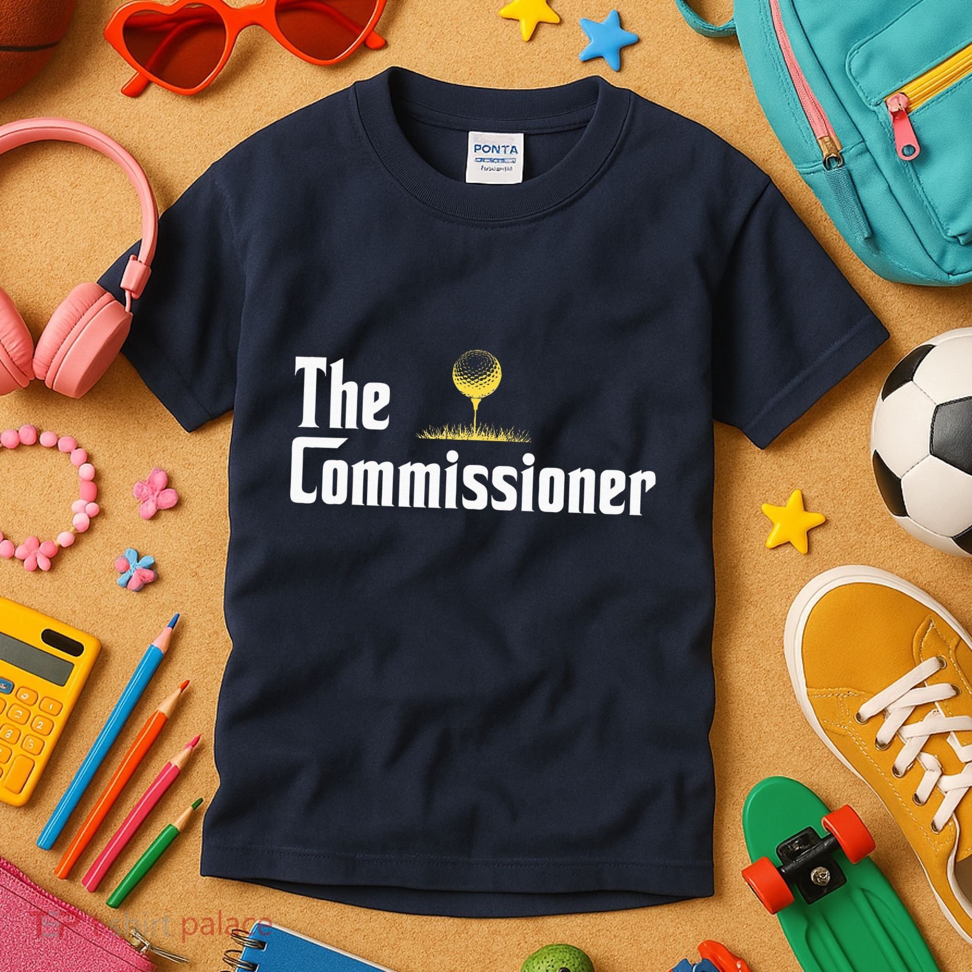 Golfer The Commissioner Golf League Kids T-Shirt