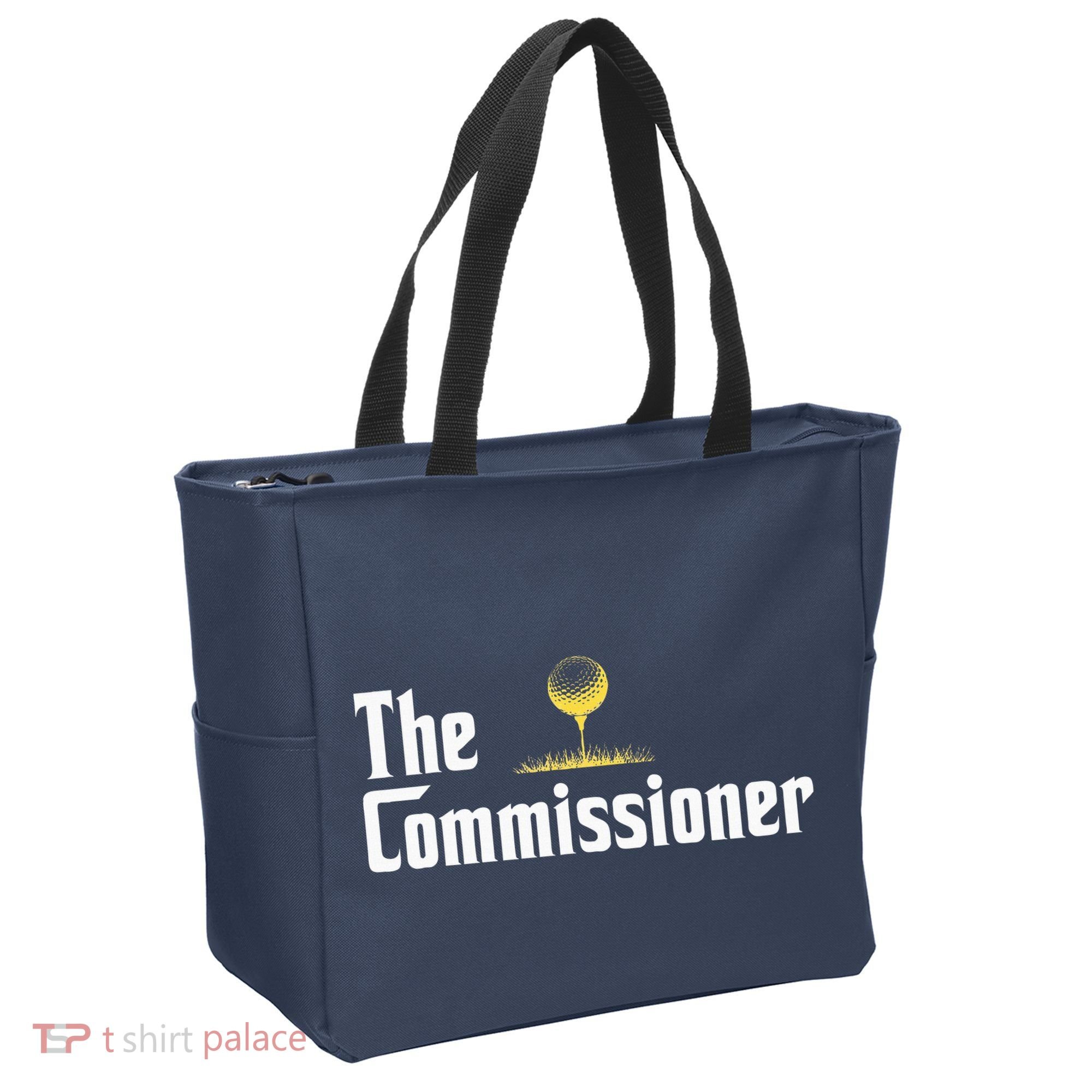 Golfer The Commissioner Golf League Tote Bag