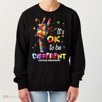 Giraffe Tie Dye Autism Awareness Autism Women's Sweatshirt thumb 0
