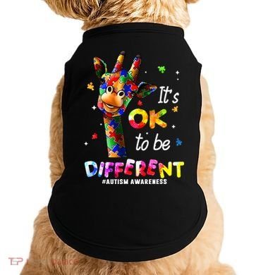 Giraffe Tie Dye Autism Awareness Autism Doggie Tank
