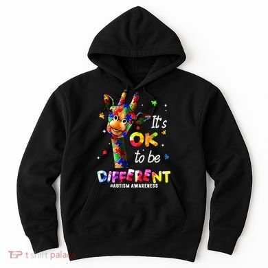 Giraffe Tie Dye Autism Awareness Autism Hoodie