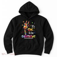 Giraffe Tie Dye Autism Awareness Autism Hoodie thumb 0