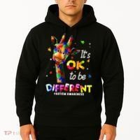 Giraffe Tie Dye Autism Awareness Autism Hoodie thumb 2