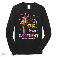 Giraffe Tie Dye Autism Awareness Autism Long Sleeve Shirt thumb 0