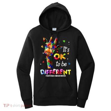 Giraffe Tie Dye Autism Awareness Autism Women's Hoodie
