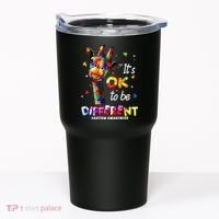 Giraffe Tie Dye Autism Awareness Autism Tumbler thumb 0