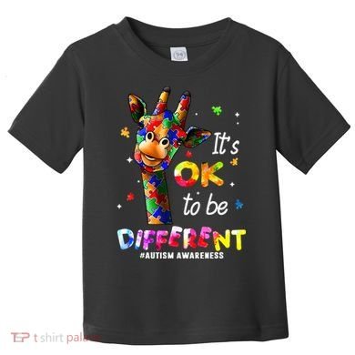 Giraffe Tie Dye Autism Awareness Autism Toddler T-Shirt