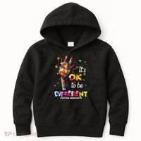 Giraffe Tie Dye Autism Awareness Autism Kids Hoodie thumb 0
