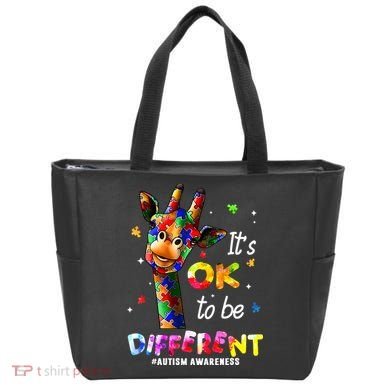 Giraffe Tie Dye Autism Awareness Autism Tote Bag