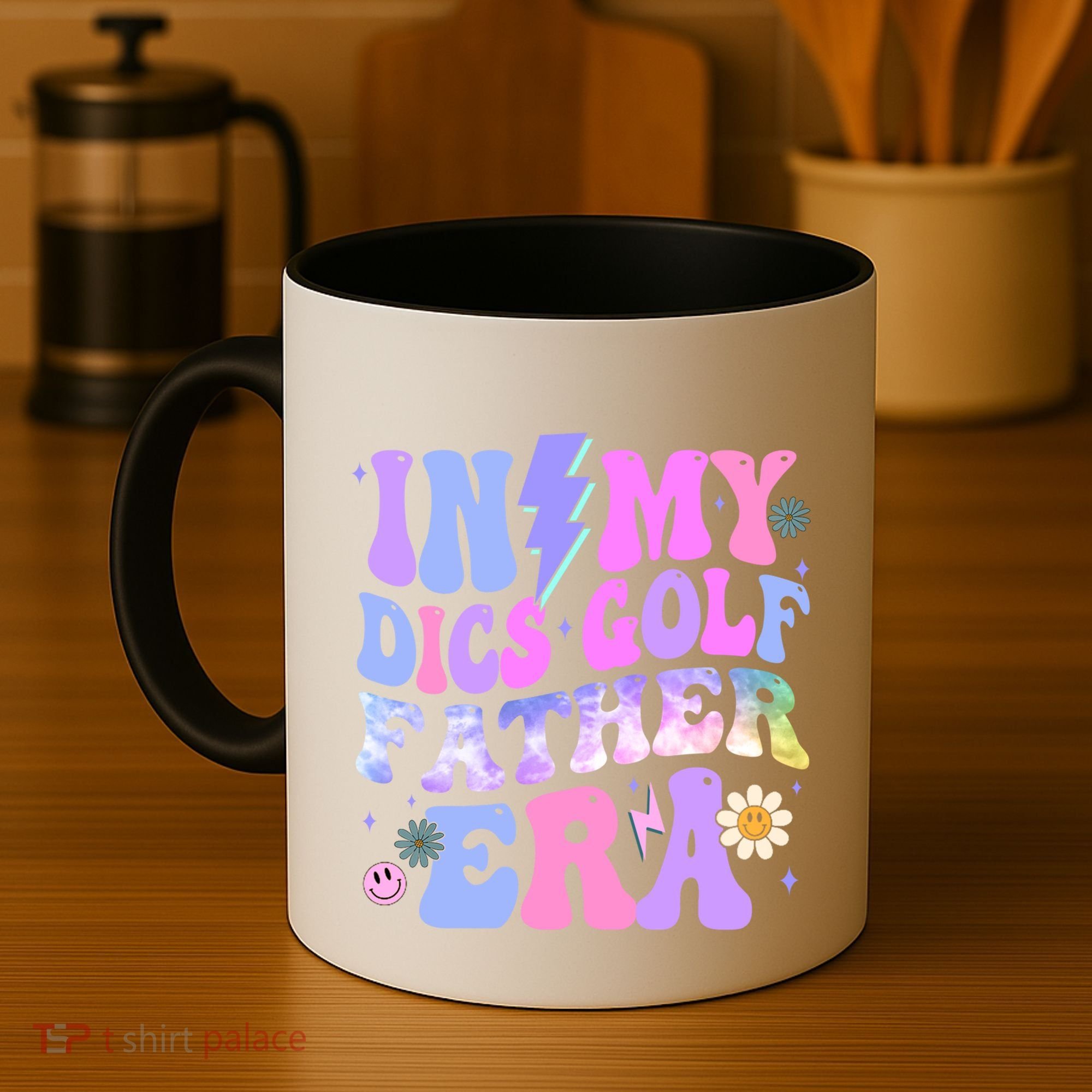 Groovy Tie Dye In My Dics Dics Golf Father Era Gift Coffee Mug