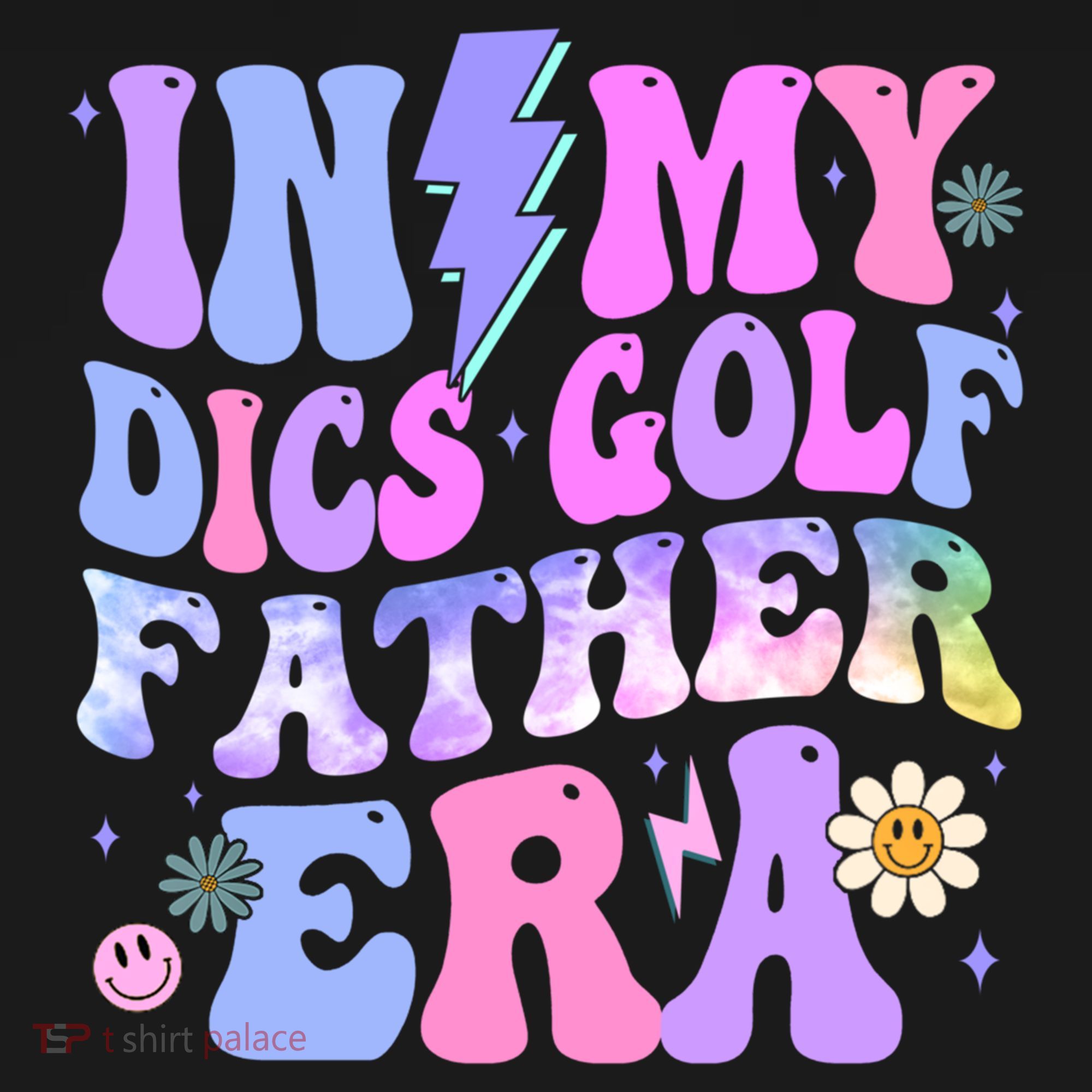 Groovy Tie Dye In My Dics Dics Golf Father Era Gift Women's Hoodie