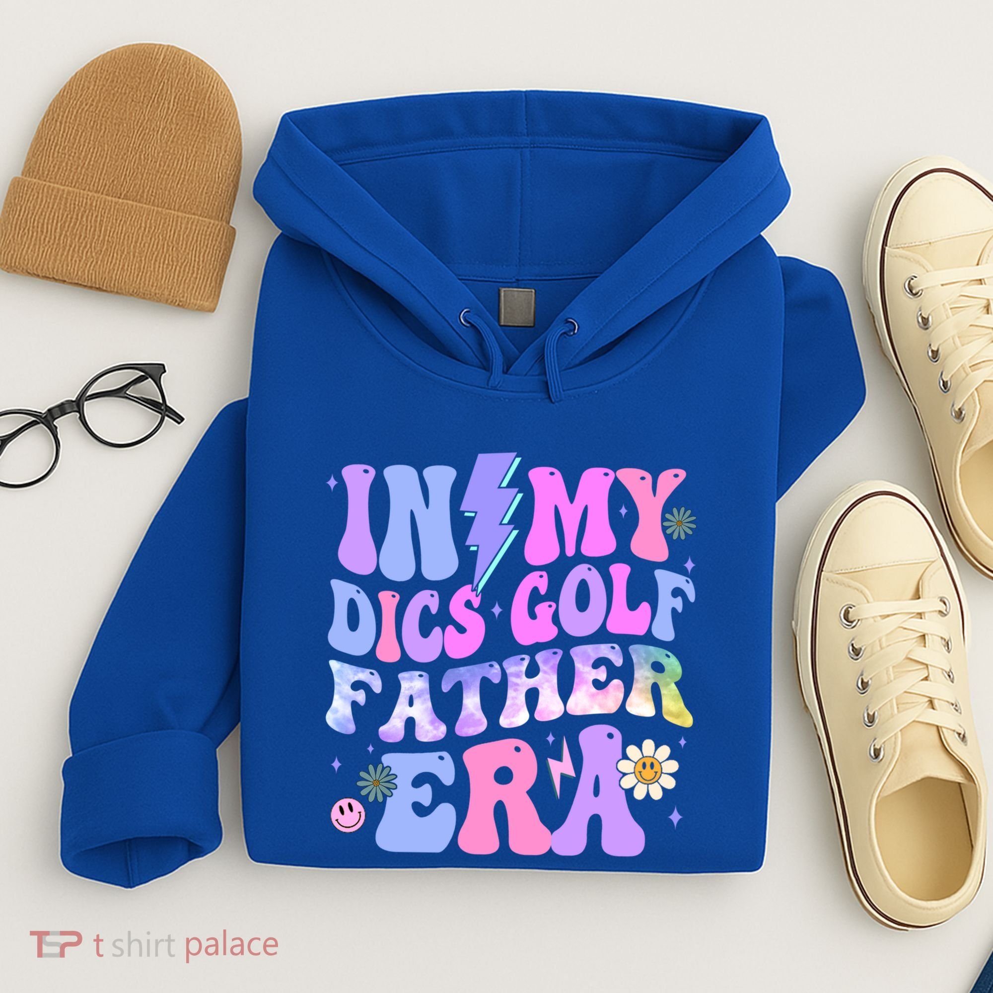 Groovy Tie Dye In My Dics Dics Golf Father Era Gift Hoodie