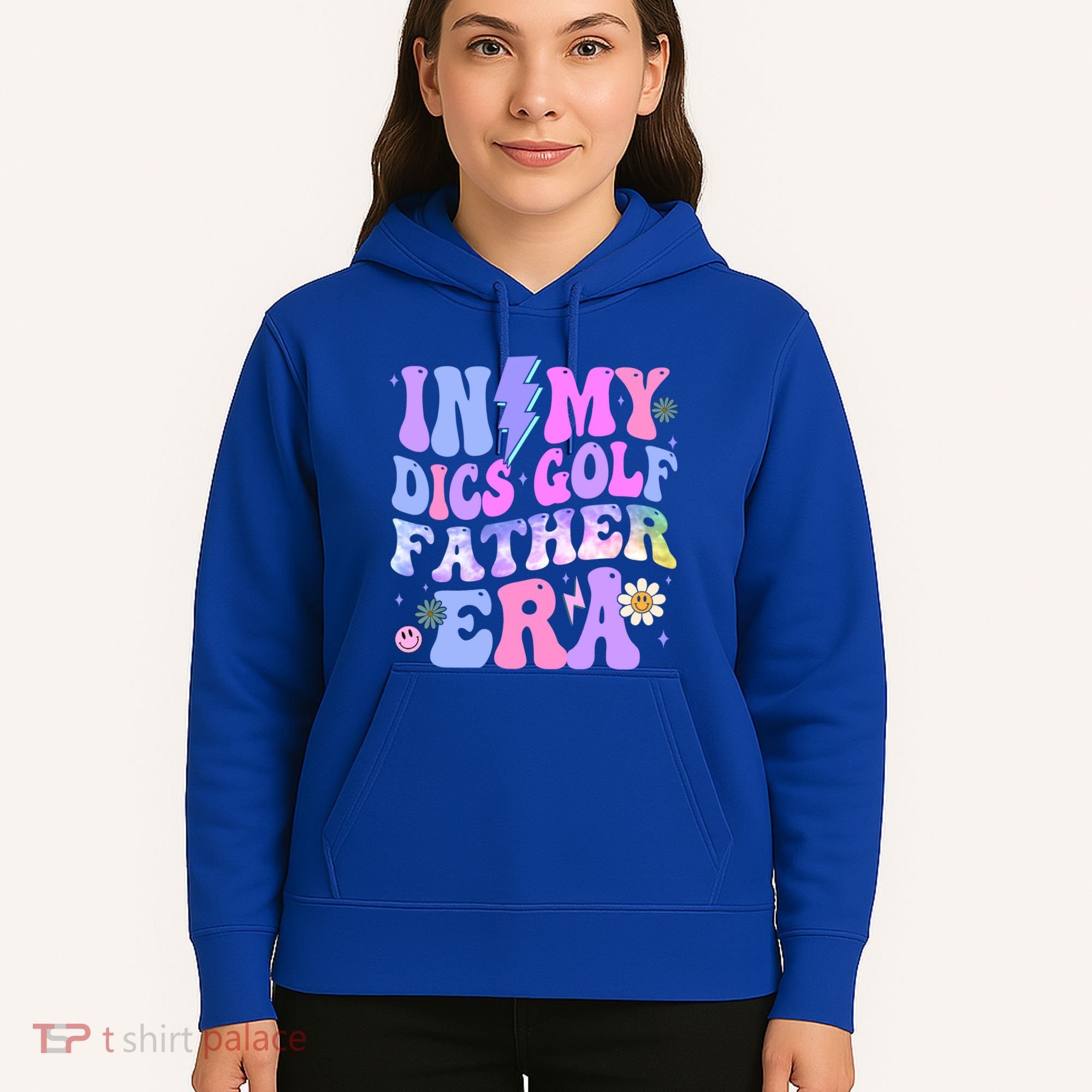 Groovy Tie Dye In My Dics Dics Golf Father Era Gift Hoodie