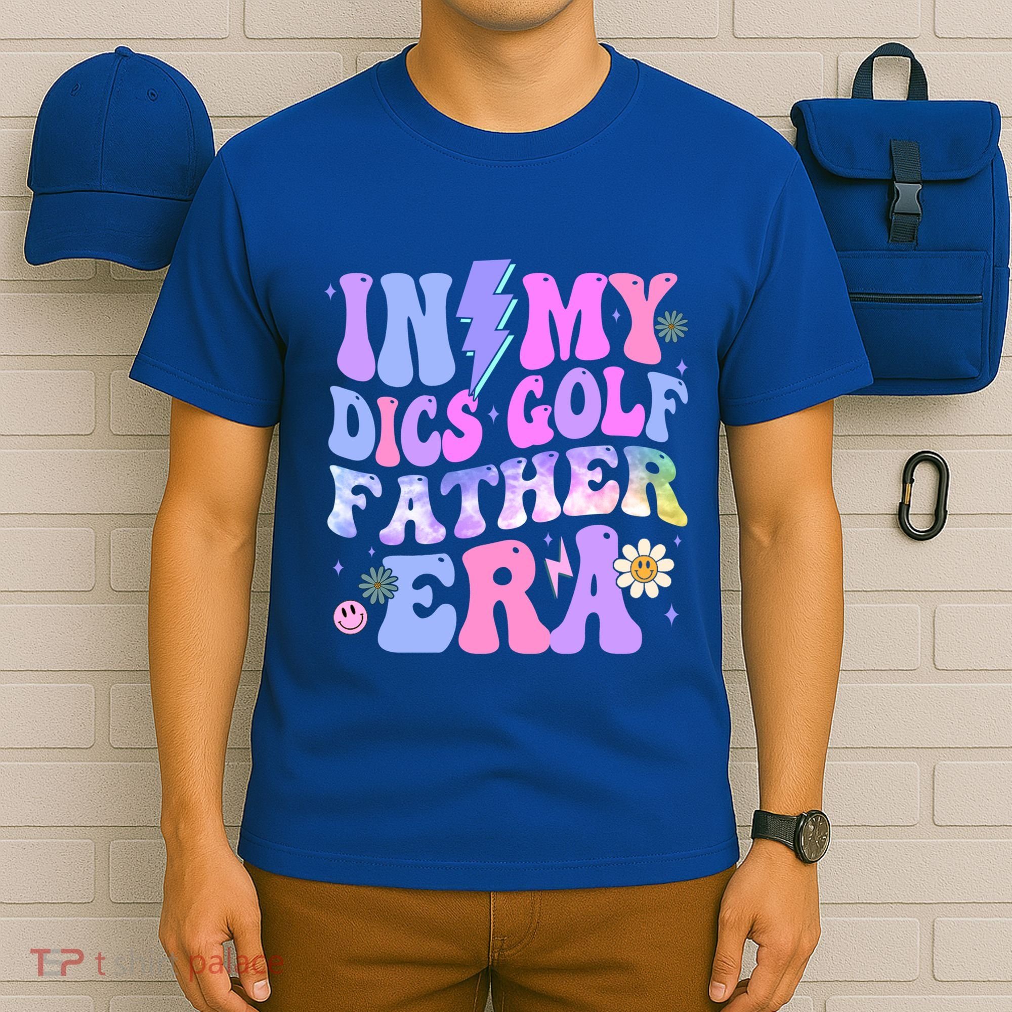 Groovy Tie Dye In My Dics Dics Golf Father Era Gift T-Shirt