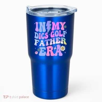 Groovy Tie Dye In My Dics Dics Golf Father Era Gift Tumbler