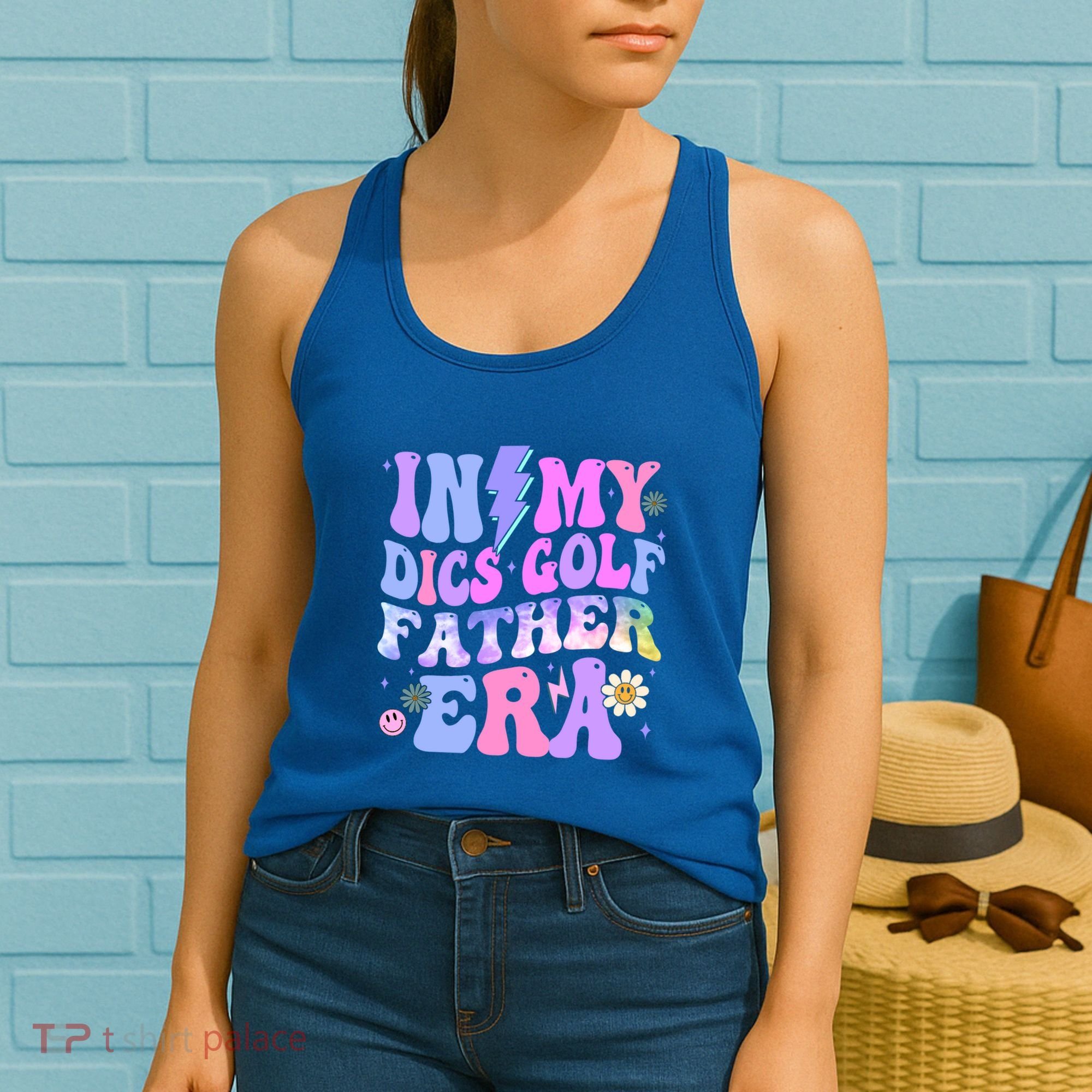 Groovy Tie Dye In My Dics Dics Golf Father Era Gift Women's Tank Top