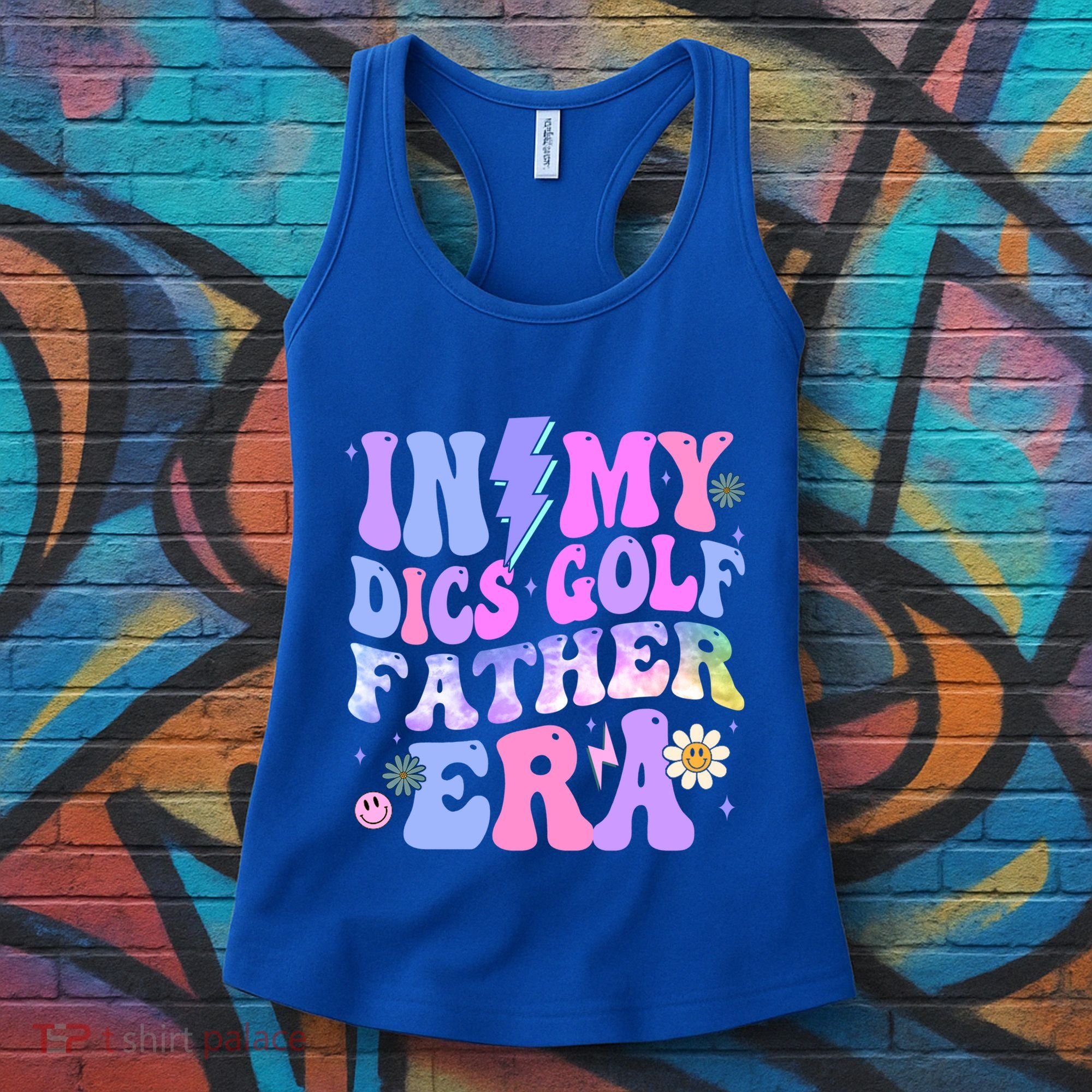 Groovy Tie Dye In My Dics Dics Golf Father Era Gift Women's Tank Top