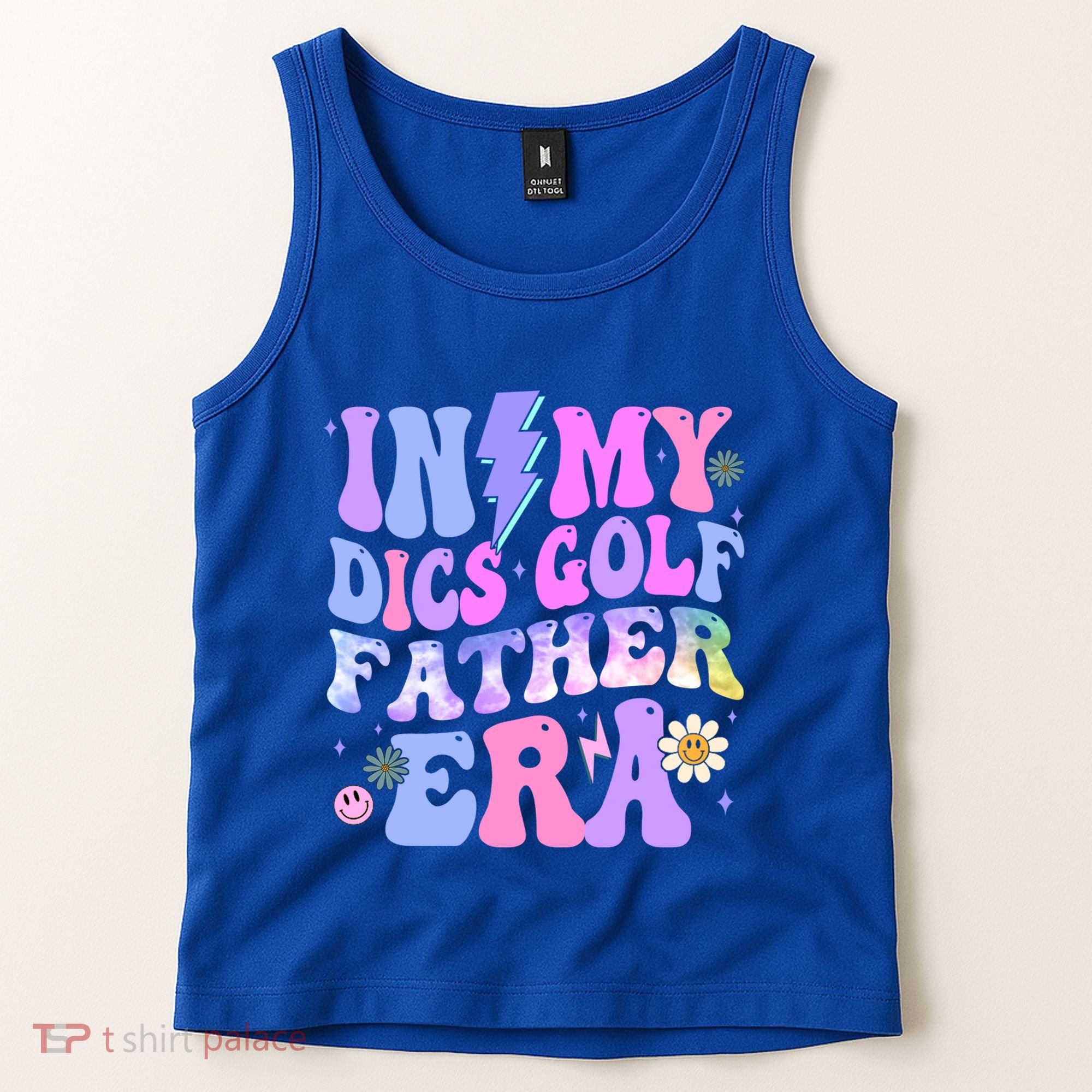 Groovy Tie Dye In My Dics Dics Golf Father Era Gift Tank Top