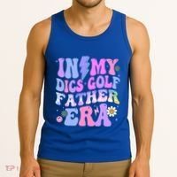 Groovy Tie Dye In My Dics Dics Golf Father Era Gift Tank Top thumb 3