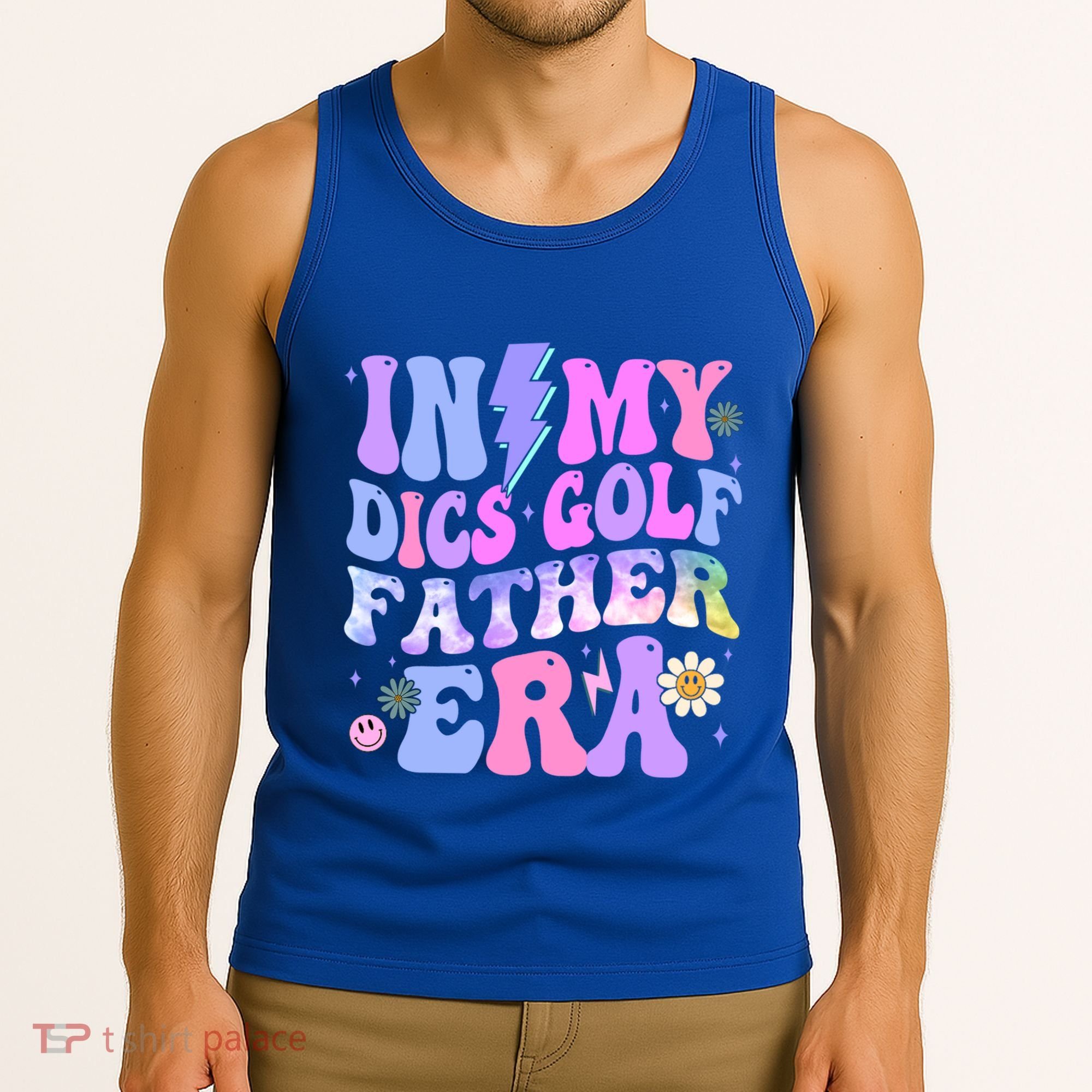Groovy Tie Dye In My Dics Dics Golf Father Era Gift Tank Top