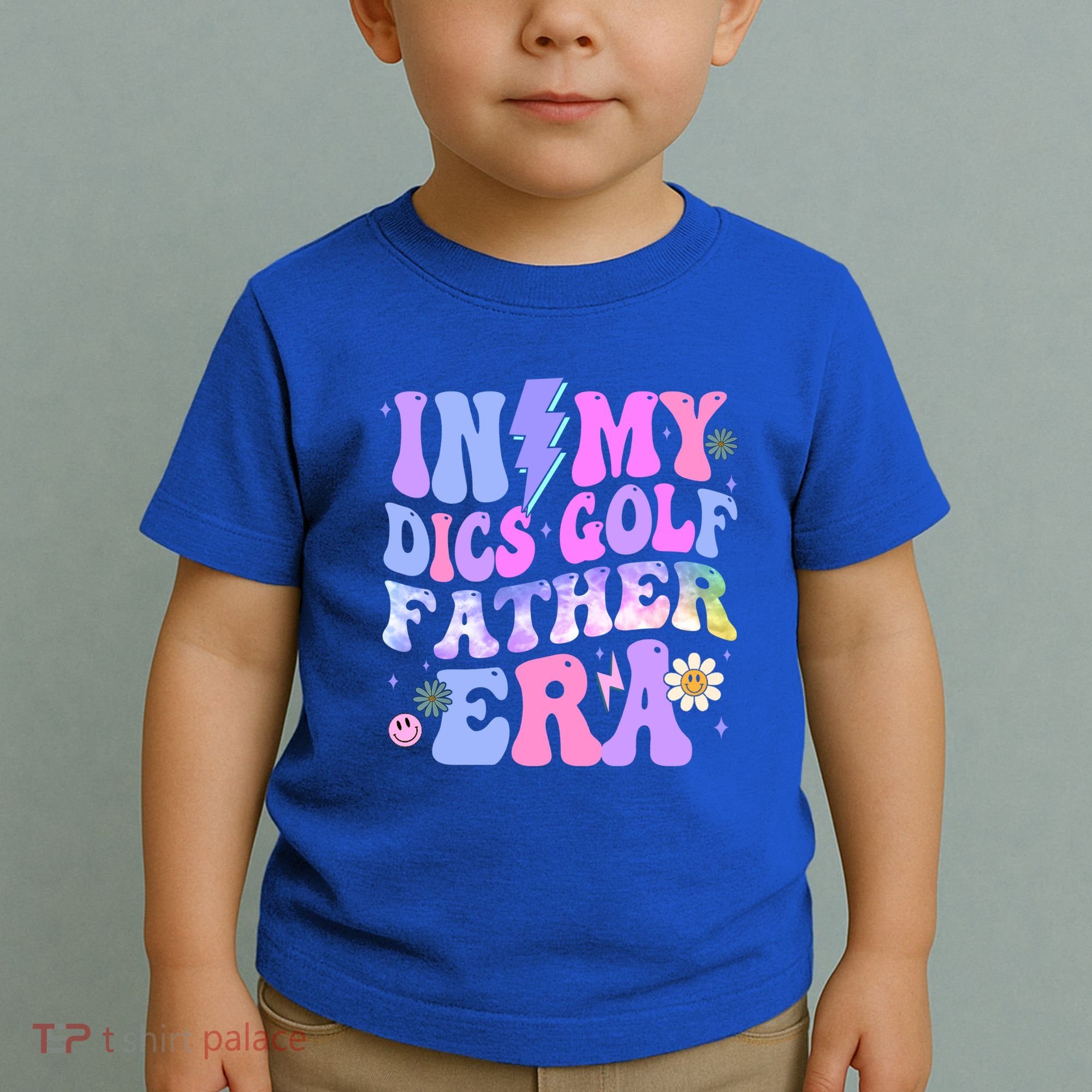 Groovy Tie Dye In My Dics Dics Golf Father Era Gift Toddler T-Shirt