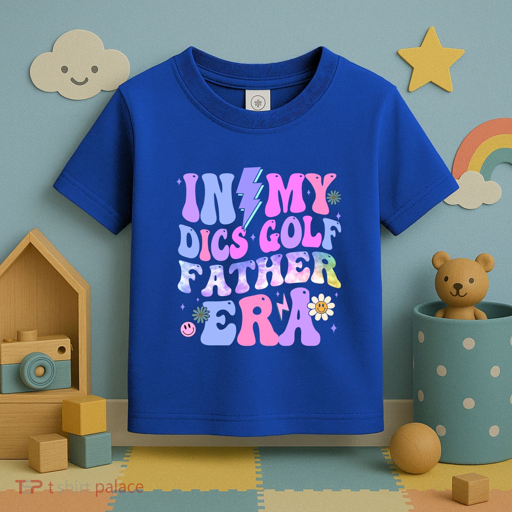 Groovy Tie Dye In My Dics Dics Golf Father Era Gift Toddler T-Shirt