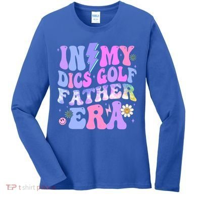 Groovy Tie Dye In My Dics Dics Golf Father Era Gift Women's Long Sleeve Shirt