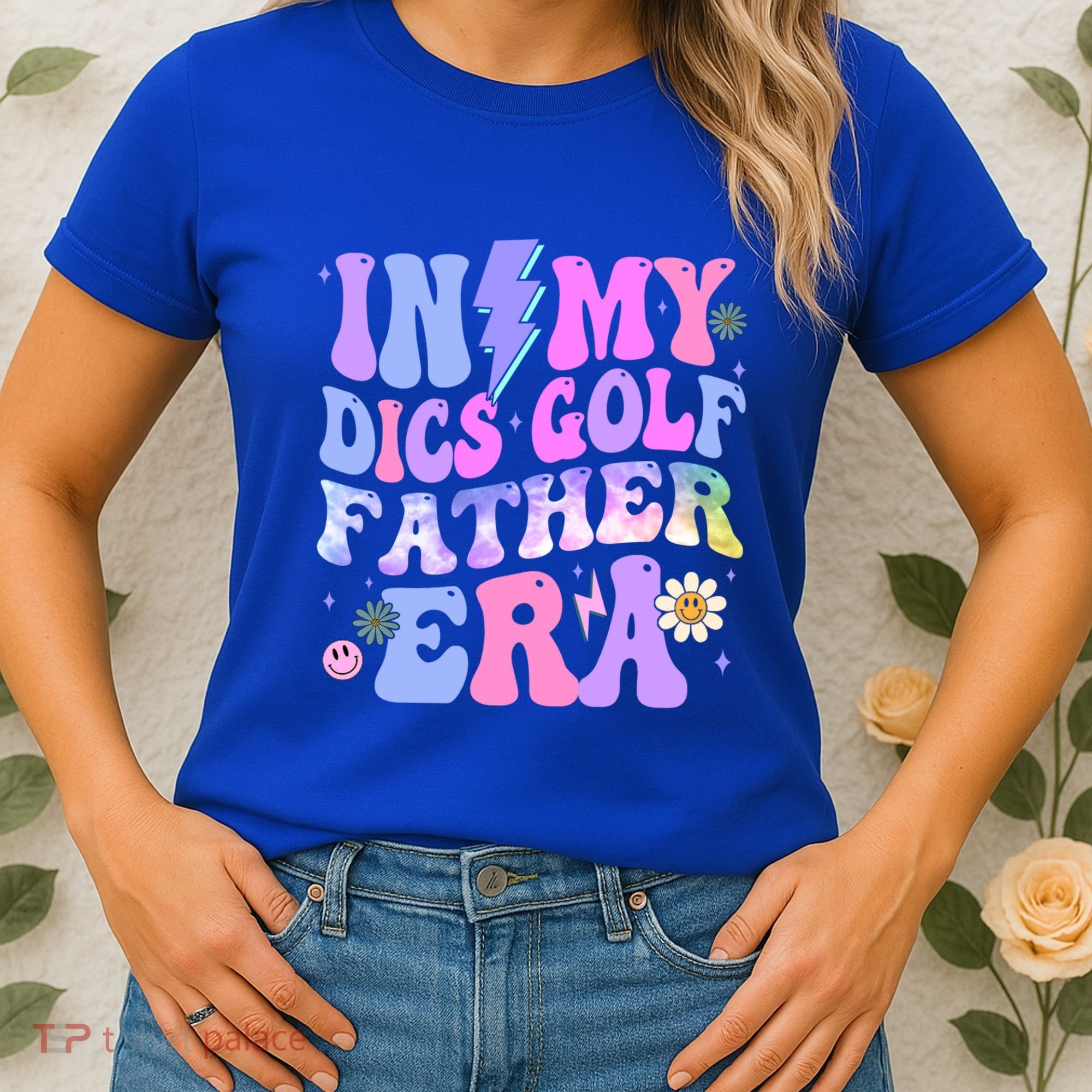 Groovy Tie Dye In My Dics Dics Golf Father Era Gift Women's T-Shirt