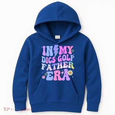 Groovy Tie Dye In My Dics Dics Golf Father Era Gift Kids Hoodie