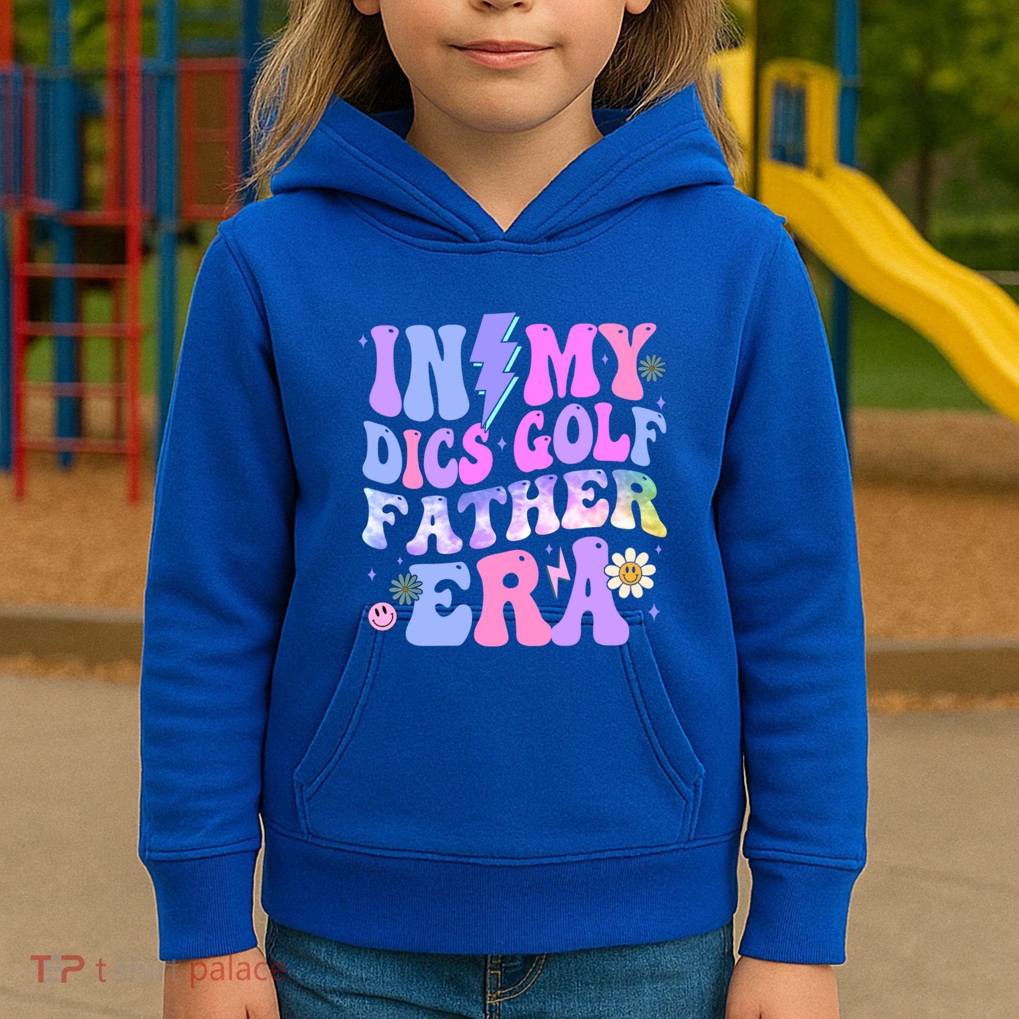 Groovy Tie Dye In My Dics Dics Golf Father Era Gift Kids Hoodie