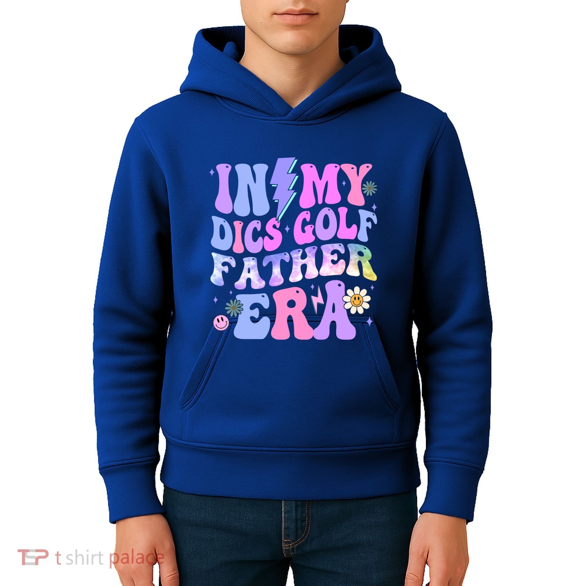 Groovy Tie Dye In My Dics Dics Golf Father Era Gift Kids Hoodie