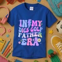 Groovy Tie Dye In My Dics Dics Golf Father Era Gift Kids T-Shirt thumb 3