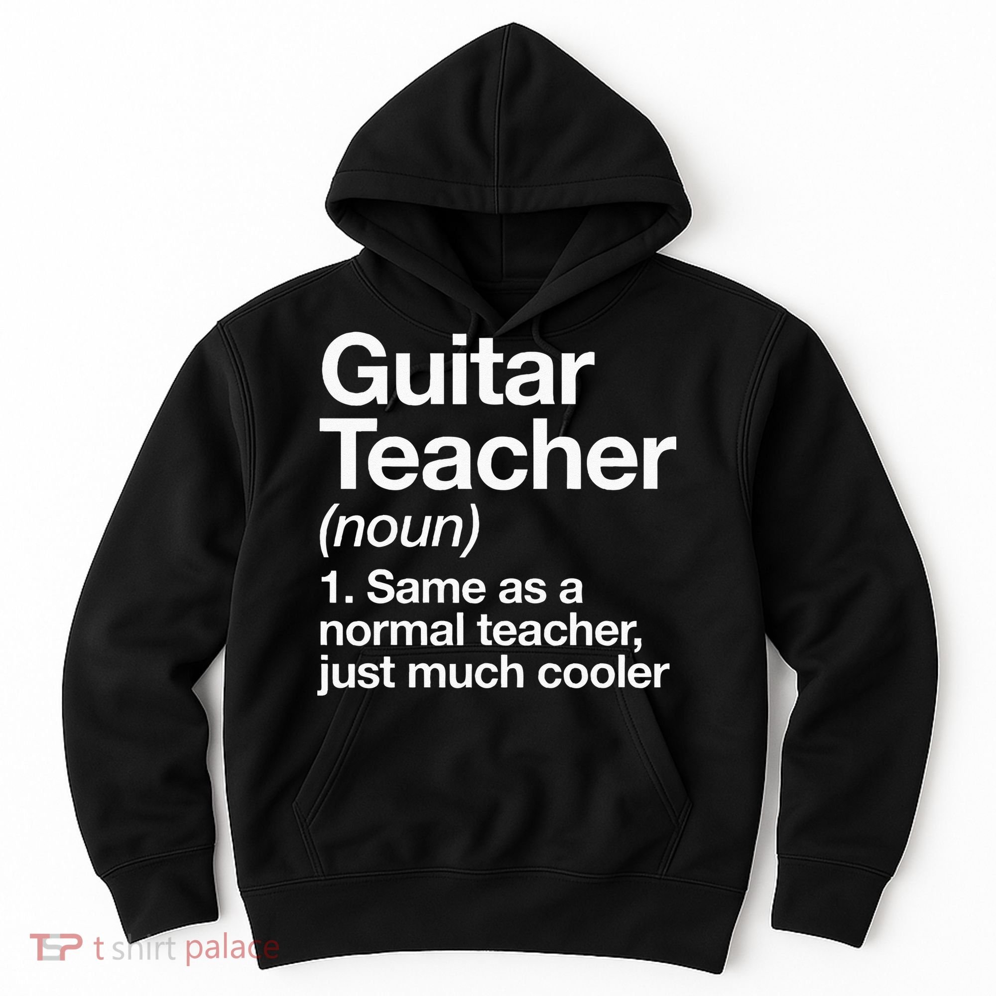 Guitar Teacher Definition Funny Musician Music Hoodie