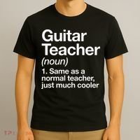 Guitar Teacher Definition Funny Musician Music T-Shirt thumb 3