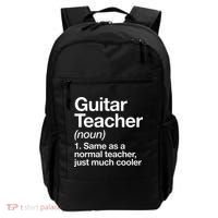 Guitar Teacher Definition Funny Musician Music Backpack thumb 0