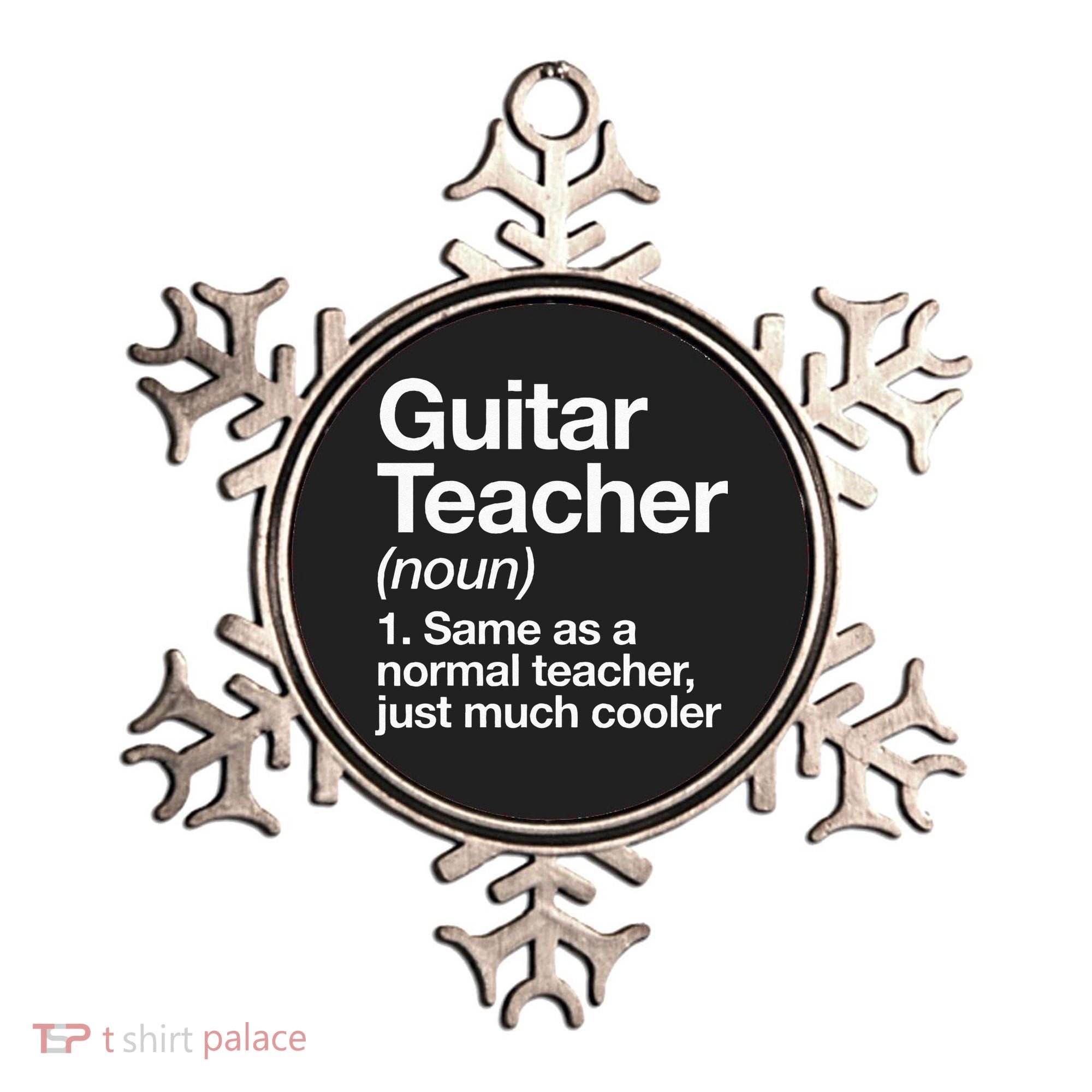 Guitar Teacher Definition Funny Musician Music Ornament