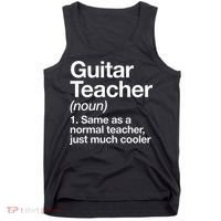 Guitar Teacher Definition Funny Musician Music Tank Top thumb 0