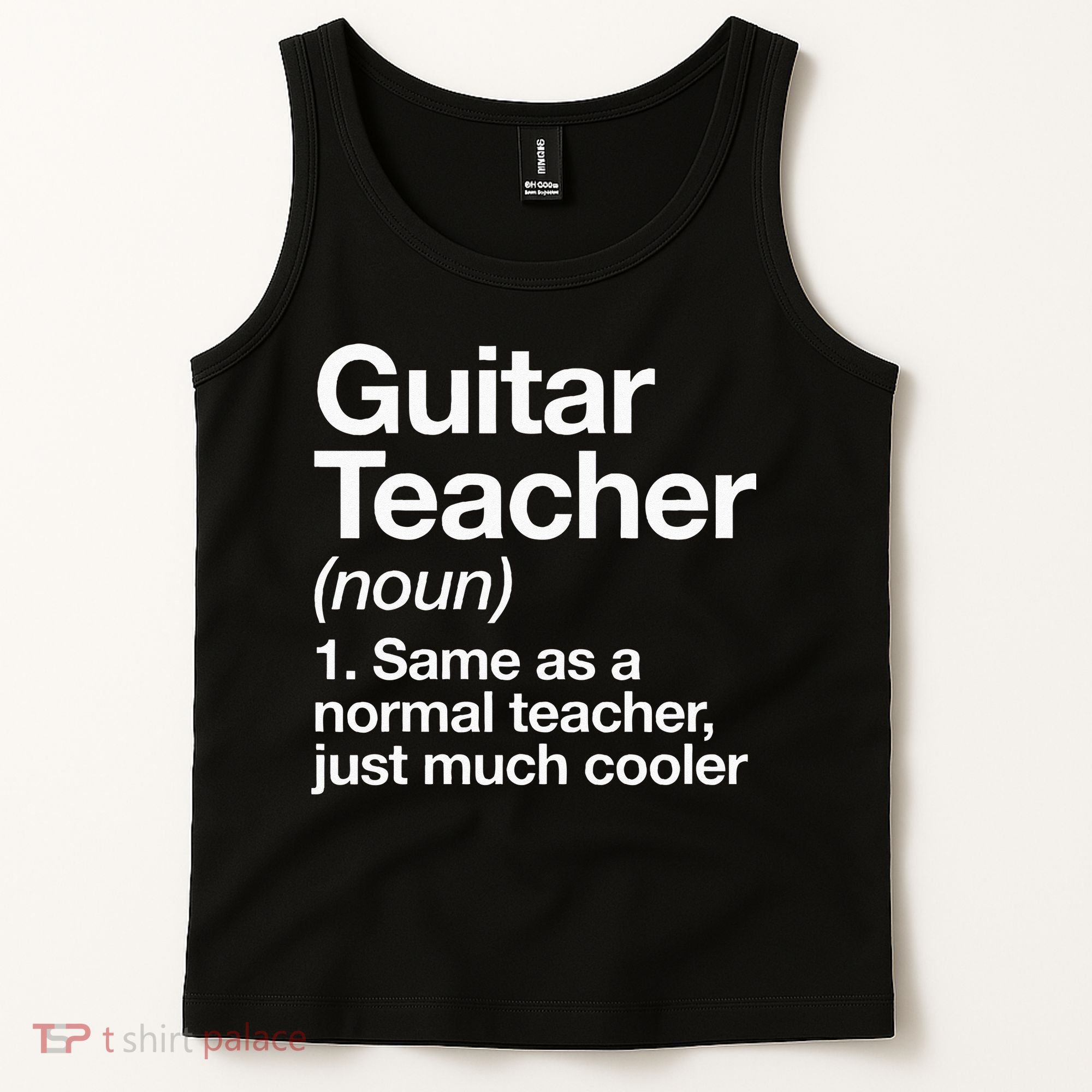 Guitar Teacher Definition Funny Musician Music Tank Top