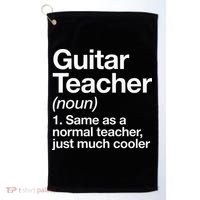 Guitar Teacher Definition Funny Musician Music Golf Towel thumb 0
