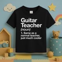 Guitar Teacher Definition Funny Musician Music Toddler T-Shirt thumb 3