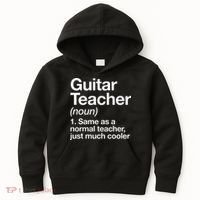 Guitar Teacher Definition Funny Musician Music Kids Hoodie thumb 0