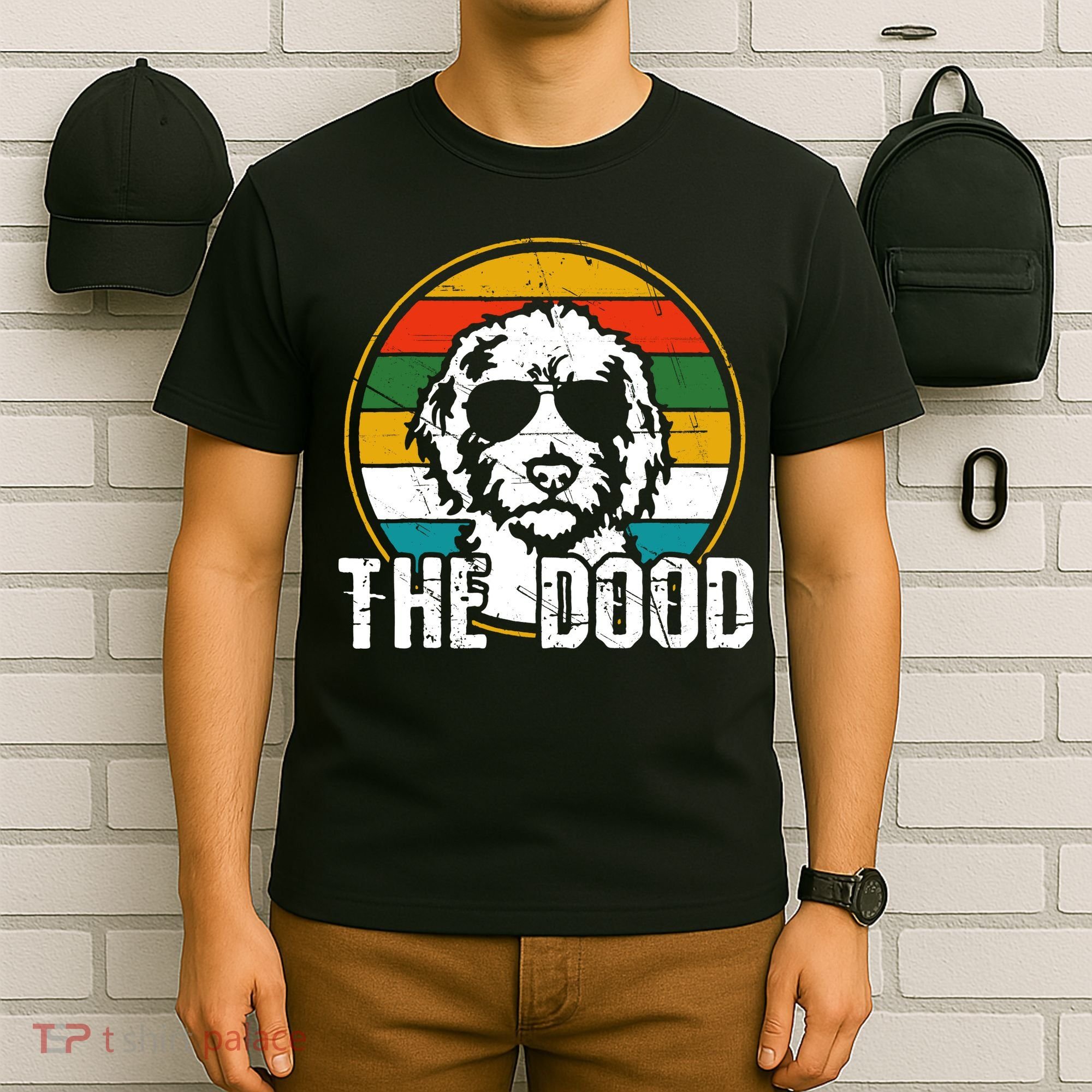 Goldendoodle The Dood Vintage Retro Dog T-Shirt