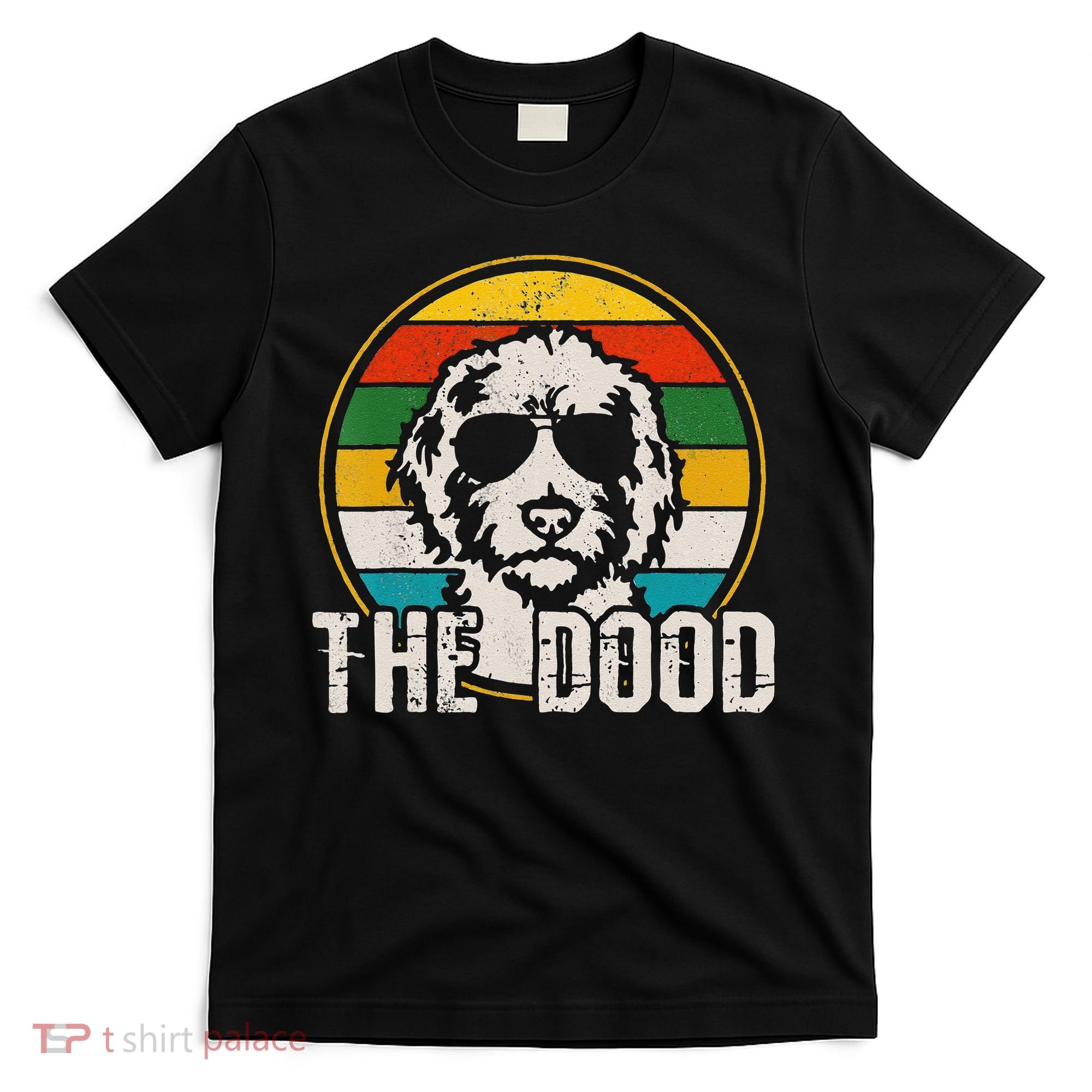 Goldendoodle The Dood Vintage Retro Dog   T-Shirt