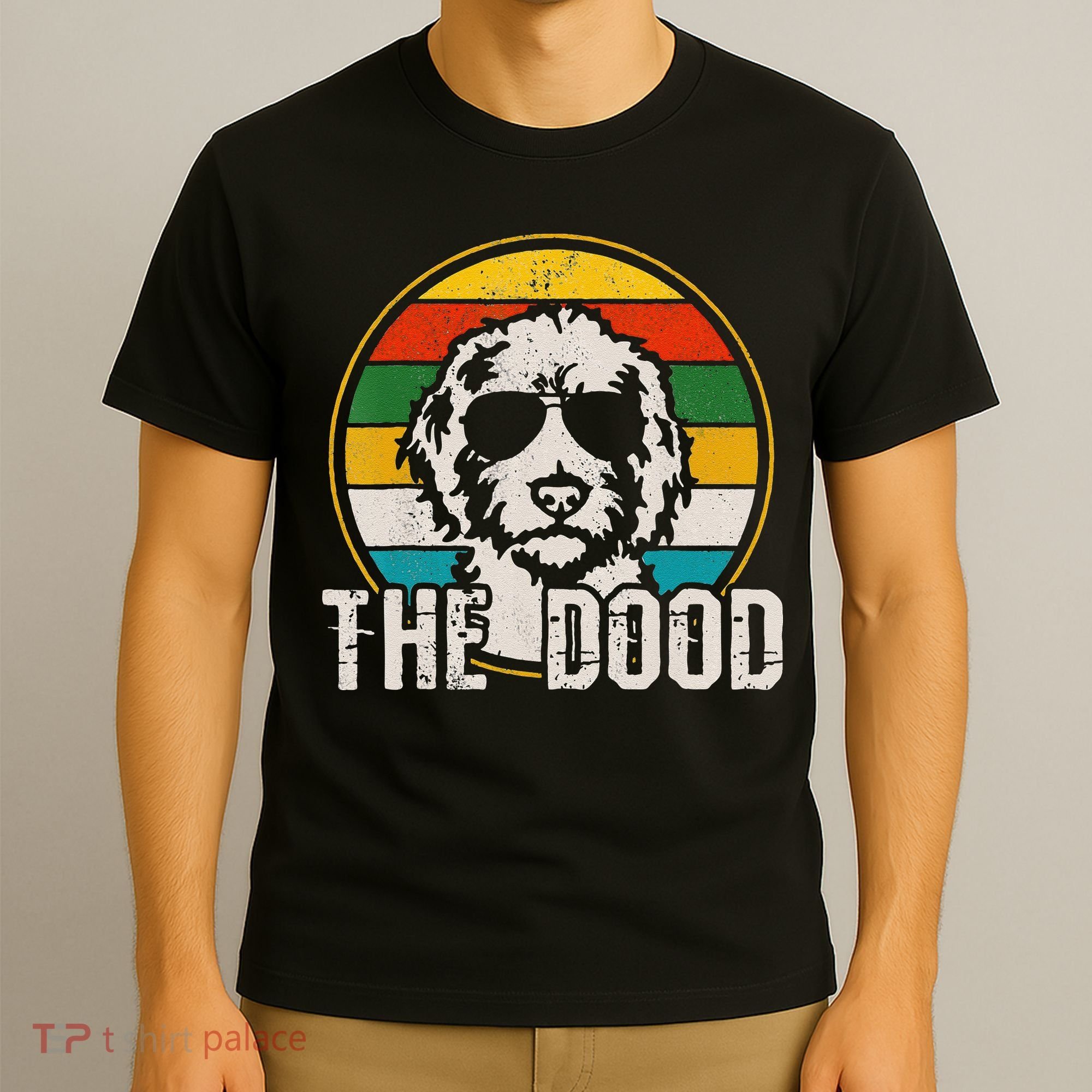 Goldendoodle The Dood Vintage Retro Dog   T-Shirt