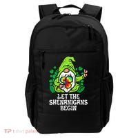 Gnome Tie Dye Shamrock Let Shenanigans Begin St Patricks Backpack thumb 0